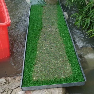 Alta taxa de recuperação recolher ouro tapete de mineração verde grama de plástico 74kg/rolo 80kg/rolo