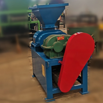 Máquina de prensagem de briquete de rolos de carvão de carvão de coque com 850 kg de peso e motor AC