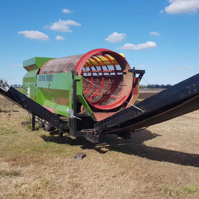 Ecrã/Sieve móvel rotativo de tambor de compostagem de alta capacidade com motor elétrico de 3-45 kW
