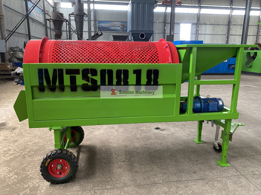 Circular Garden Valley Organics Natural Organic Potting Soil Gravel Sand Topsoil Compost Trommel Screen