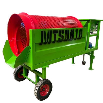 Separador de Ecrã de Tambor para Biomassa, Solo, Gravel e Resíduos 620 KG Ecrã Móvel Multifuncional