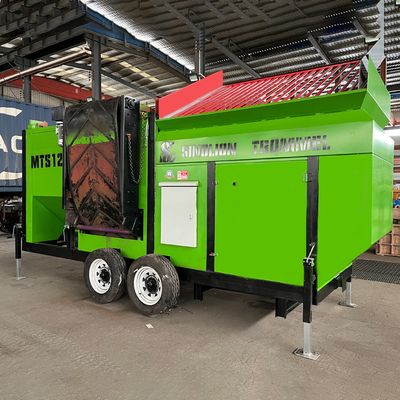 1200 mm de diâmetro e tela móvel para o processo de compostagem