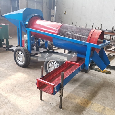 Mini Tromel Mineração de ouro portátil Trommel Estação de lavagem de tela com alta capacidade