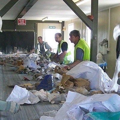 2200 KG Linha de reciclagem de resíduos MSW Trommel Screen da fábrica de fabricação