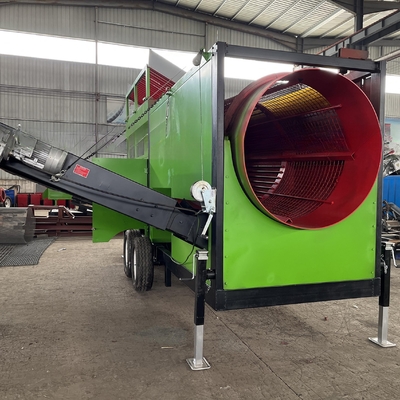 Separador Sprial Dependem de lenha de fogo Chip Trommel Screen para Mobile Woodchip Serra de Best