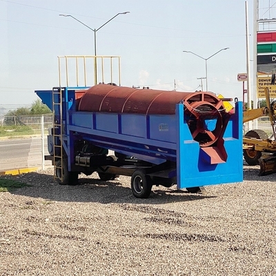 Placer Gold Mining Trommel Screen com Duty Feed Hopper 2200 KG Capacidade e Lavagem