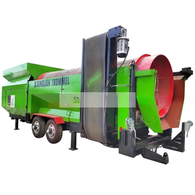 Máquina de tambor rotativo portátil com dimensões de 5600x2015x2010mm