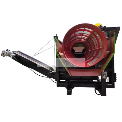 Máquina de tambor rotativo portátil com dimensões de 5600x2015x2010mm