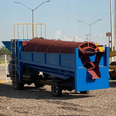Equipamentos de mineração de ouro processamento aluvial lavagem de tamboril para o mercado de Gana