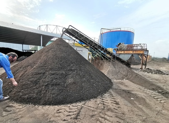 2200 KG de capacidade separador de areia e cascalho de tambor com material de tela de aço inoxidável