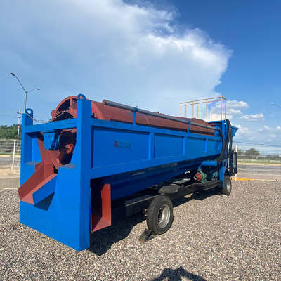 Equipamento de extracção de ouro com ecrã rotativo para instalações de transformação de ouro sedimentar em grande escala