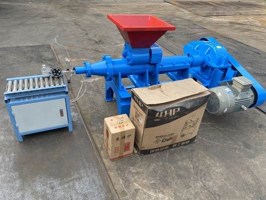 4-80mm BBQ cilindro Briquetes Carvão MBJ140 Extruder Press Briquetting Machine