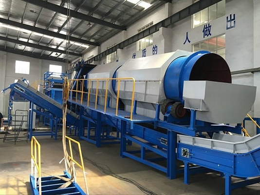 Ecrã de tambor rotativo de triagem de lixo para reciclagem de lixo melhora o processo de gestão de resíduos