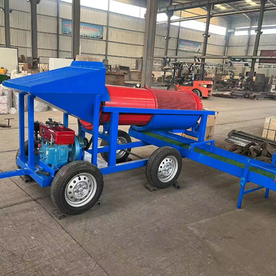 Equipamento de mineração de ouro e diamantes de pequena capacidade Ecrã de tambor de ouro para fácil manutenção