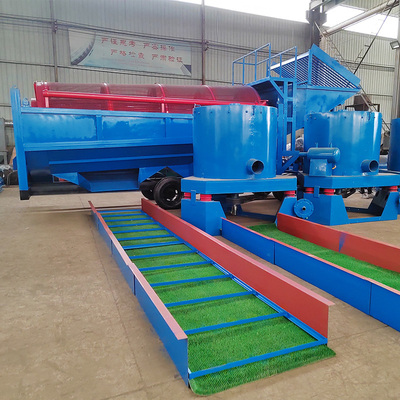 Separador de flutuação amarelo para equipamento automático de mineração de ouro fluvial de grande capacidade