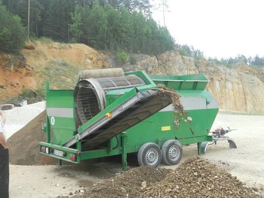 2.2T-18T Triturador de tambor rotativo personalizado Triturador de solo com melhor e melhor serviço