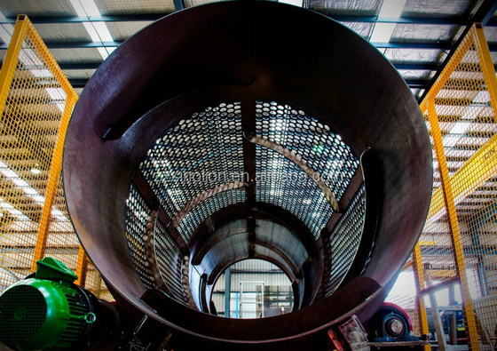 Obras de construção Estrutura de tambor magnético rotativo para separação de grânulos metálicos de aço