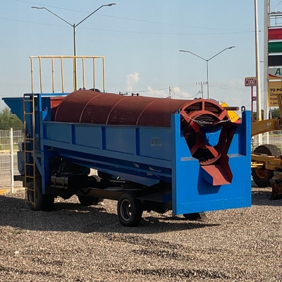 Separador de gravidade 100tph Máquina móvel de lavagem de areia de ouro Australia Gold Tromme Recovery Plant