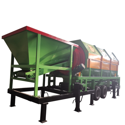 Máquina de peneira giratória móvel para compostagem para planta de compostagem