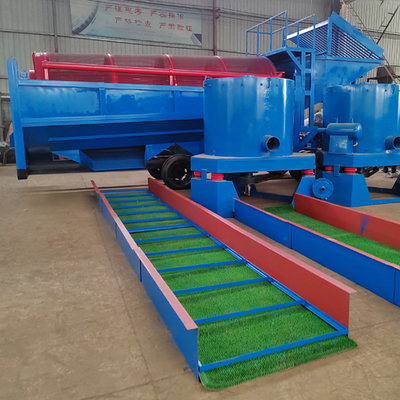Fabricação personalizada de ouro aluvial planta de lavagem de diamantes equipamento de separação de mineração móvel