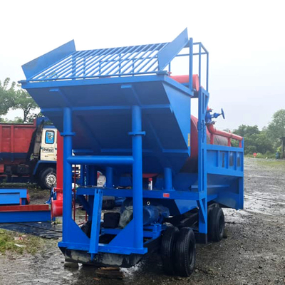 Fabricação personalizada de ouro aluvial planta de lavagem de diamantes equipamento de separação de mineração móvel