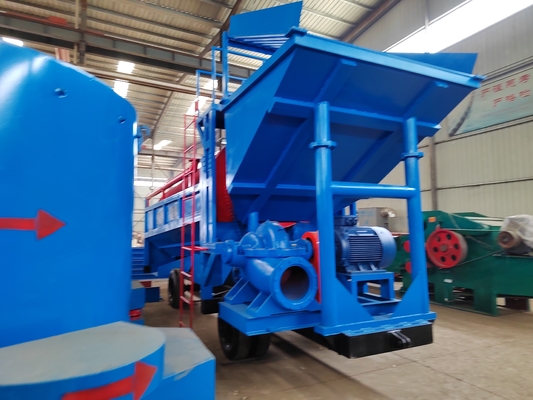 Fabricação personalizada de ouro aluvial planta de lavagem de diamantes equipamento de separação de mineração móvel