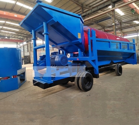 80-150 t/h Capacidade de processamento Filtragem de minérios Trommel Screen para mineração de ouro e diamantes