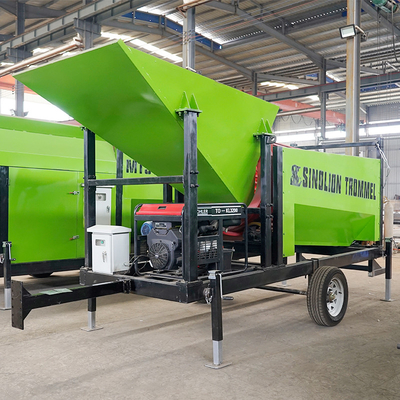 Equipamento de mineração de ouro Ecrã de tambor para peneiração de copos de madeira a tensão 380V/415V/440V