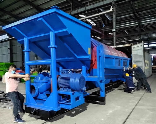 Separador de areia de ouro aluvial Trommel Máquina de lavagem de máquinas com padrão industrial