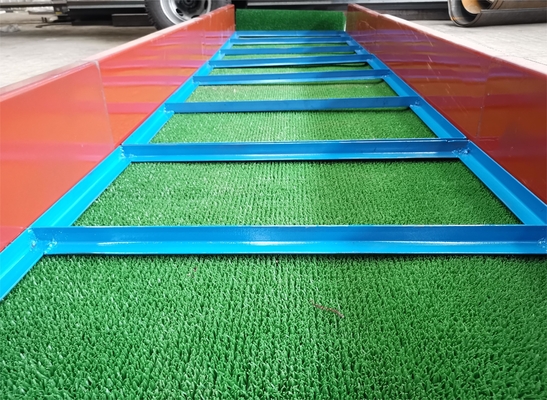 Precision Gold Separation Mining Sluice Box com Gold Collecting Grass Mat conectado