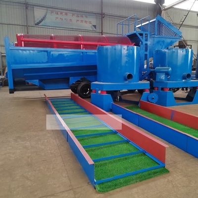 Precision Gold Separation Mining Sluice Box com Gold Collecting Grass Mat conectado