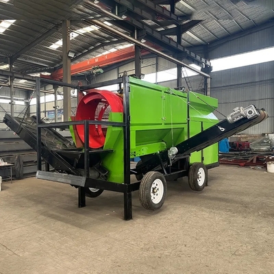 Ecrã vibratório portátil para compostagem de cascalho e copos de madeira em qualquer local