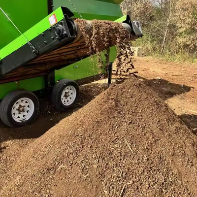 2-3 camadas 30m3/h Trommel Screen móvel para composto de cascalho porco e estrume de ovelhas