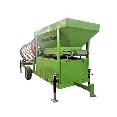 Máquina de peneiração móvel de chips de madeira e pequeno composto de fertilizantes orgânicos