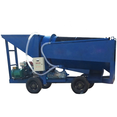Equipamento móvel de mineração de ouro em pequena escala Separador de ouro Trommel Screen para operação