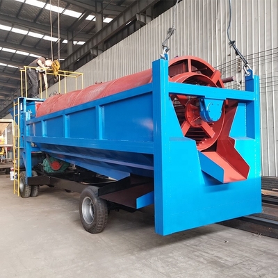 Separador por gravidade Usina de lavagem de ouro aluvial Trommel Screen para separação de mineração