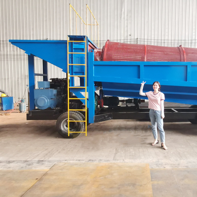 Equipamento de tambor de ouro aluvial para uma grande planta móvel de lavagem dentro de um mercado competitivo