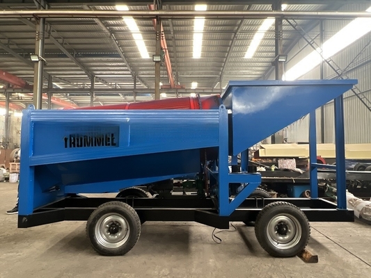 Equipamento para linhas de lavagem de ouro de rocha móvel com separação por gravidade e fácil instalação