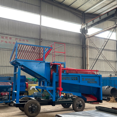 Produto patenteado Concentração de mineração de ouro Equipamento de lavagem Trommel Screen 30-50t/h