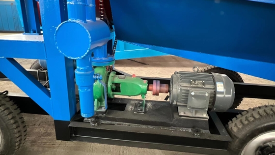 Máquina de tambor de mineração de separador de areia de ouro móvel com tensão 220V/380V/415V/480V
