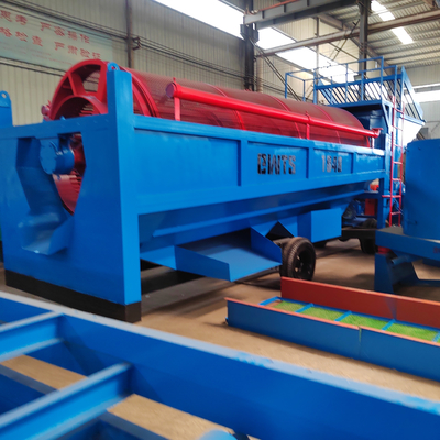 Ecrã de tambor de ouro móvel confiável para alimentação de mineração fluvial Tamanho inferior a 300 mm