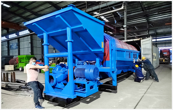 200 Tph Máquina móvel de filtragem de trompas de ouro aluvial para equipamento de concentração de ouro