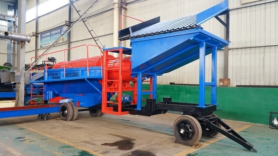 Máquina rotativa de triagem de tambores de extracção de ouro de 50 a 80 t/h para ouro aluvial ou de colocação