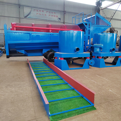 Mineração Concentração Grande rendimento Ouro móvel Rotativo Panning Trommel Screen Sand Washer Sieve