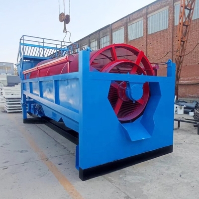 Máquina de peneira de ouro aluvial 150-200 tph Trommel Gold Wash Plant para separação de minas