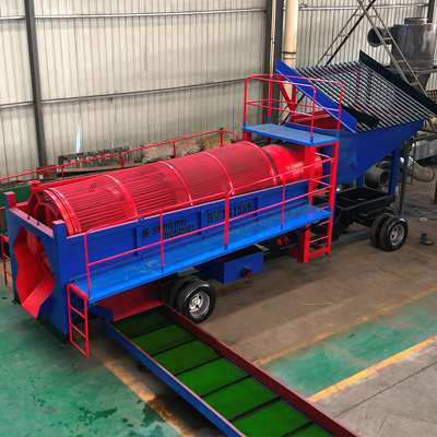 Fábrica de lavagem de tambores de ouro aluvial de 200 Tph com equipamentos de mineração de diamantes no Gana