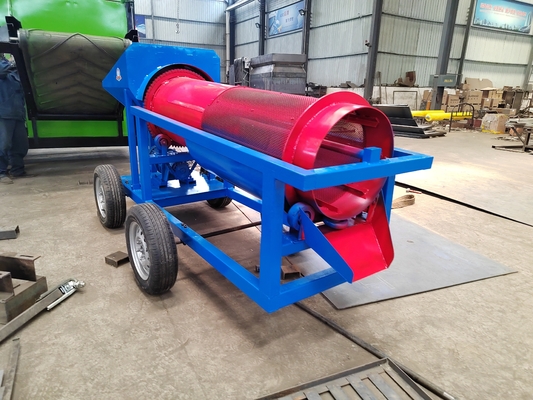 1.5 Kw Mini Trommel Plans Small Gold Trommel Wash Plant 600 KG Adequado para ouro aluvial