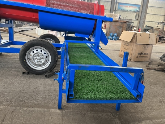 620 KG Mineração de ouro Trommel Máquina de alimentação Tamanho inferior a 300 mm Portátil