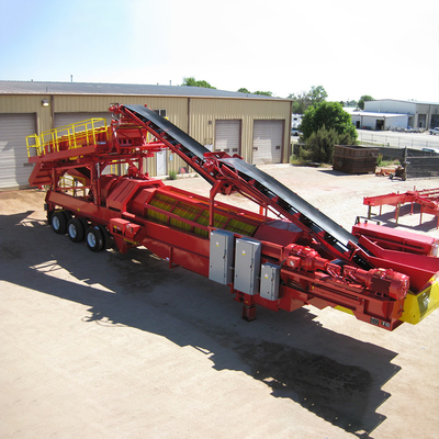220V/380V Voltage Sand Gold Mine Wash Trommel Screen Machine com operação fácil