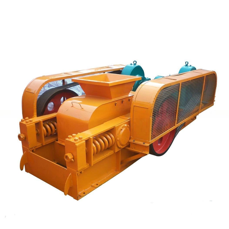 Máquina de trituração de rolos duplos para argila de escória de carvão e calcário de acordo com o modelo diferente